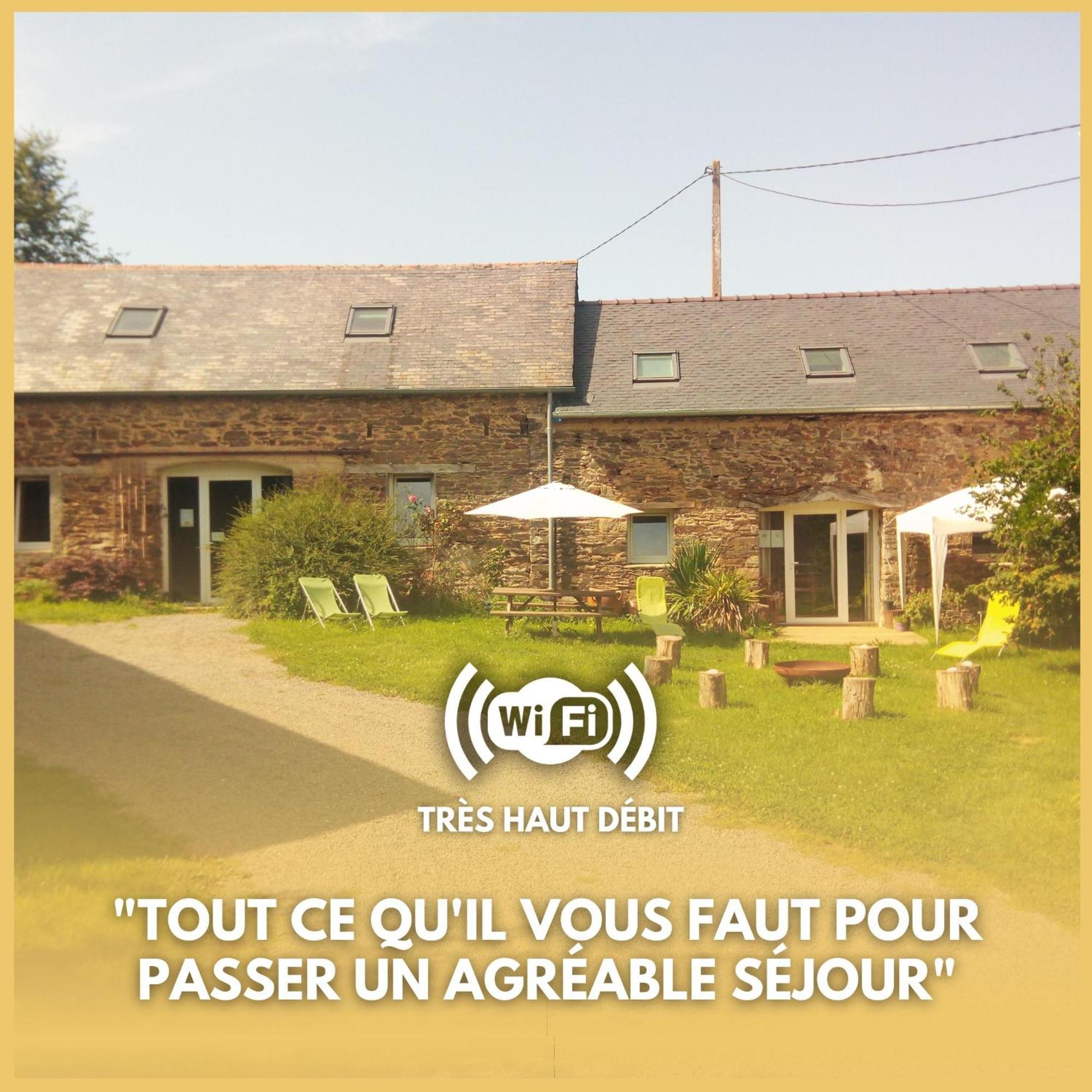 Le Jardin Enchanteur, Chaleureuse Maison D'Hotes Eco-Responsable, Calme Et Accueillante Lopérec Exterior foto